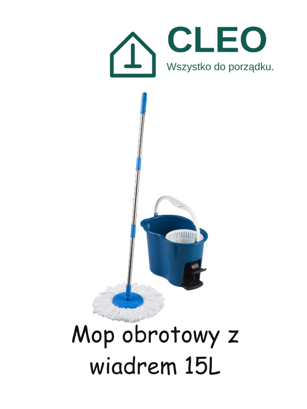 Mop obrotowy z wiadrem 15L
