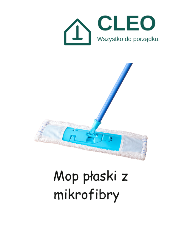 Mop płaski z mikrofibry + kij teleskopowy