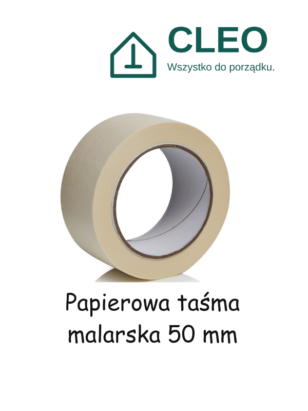 Papierowa taśma malarska 50 mm o precyzyjnym kleju