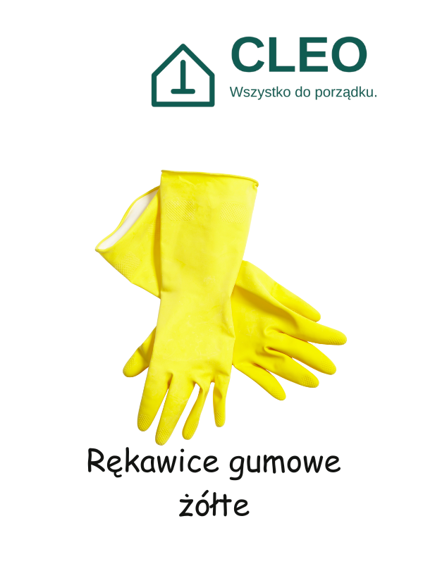 Rękawice gumowe żółte (S/M/L)