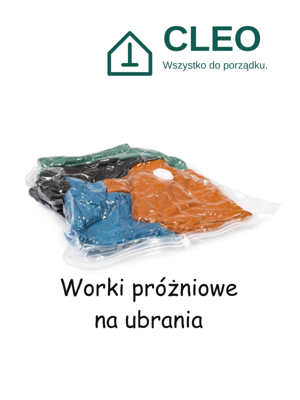 Worki próżniowe do przechowywania ubrań (S, M, L – zestaw)