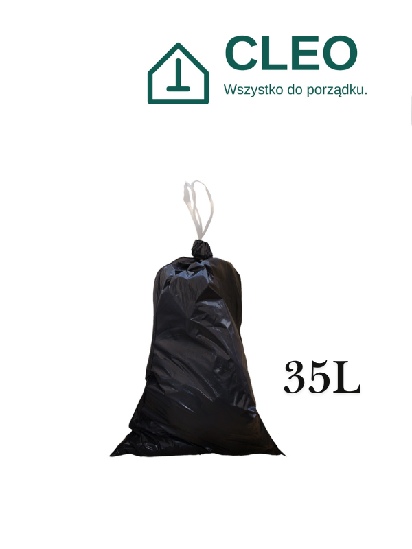 Worki na śmieci 35L z taśmą